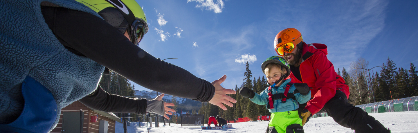 Teaching your little one to ski in Snowmass