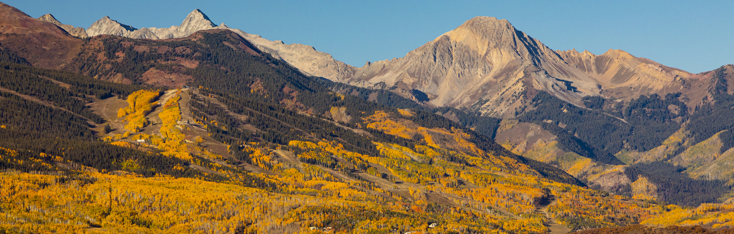 Fall view of Mt. Daly in Snowmass Colorado