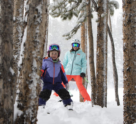 Skiing the trees in Aspen Snowmass