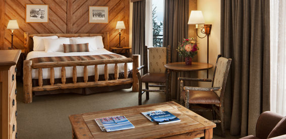 A king suite at the Stonebridge Inn, Snowmass Village, Colorado