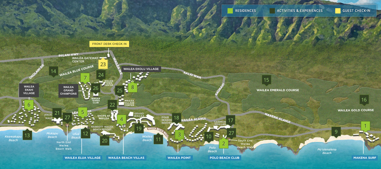 Resorts In Maui Hawaii Destination Residences Hawaii Resort Map   Drhawaii Map 20181440x640 Crpd1440x640 