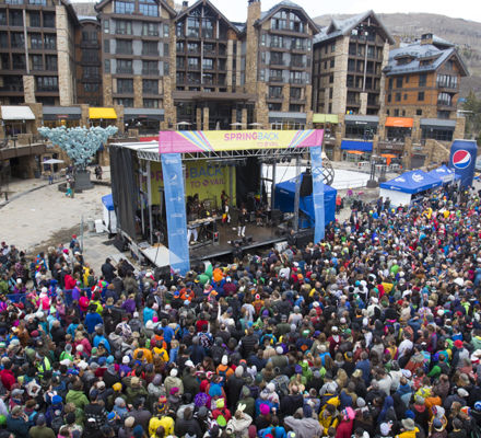 Free concert at the Solaris Stage in Vail