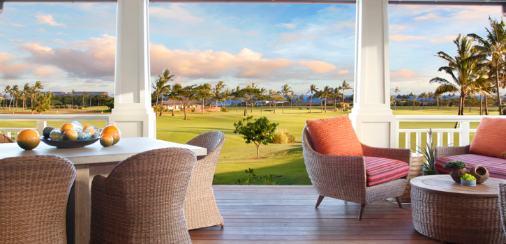 DRH_Kauai_Residences_bungalowC_2bedroom_2story_lanai1_sunset