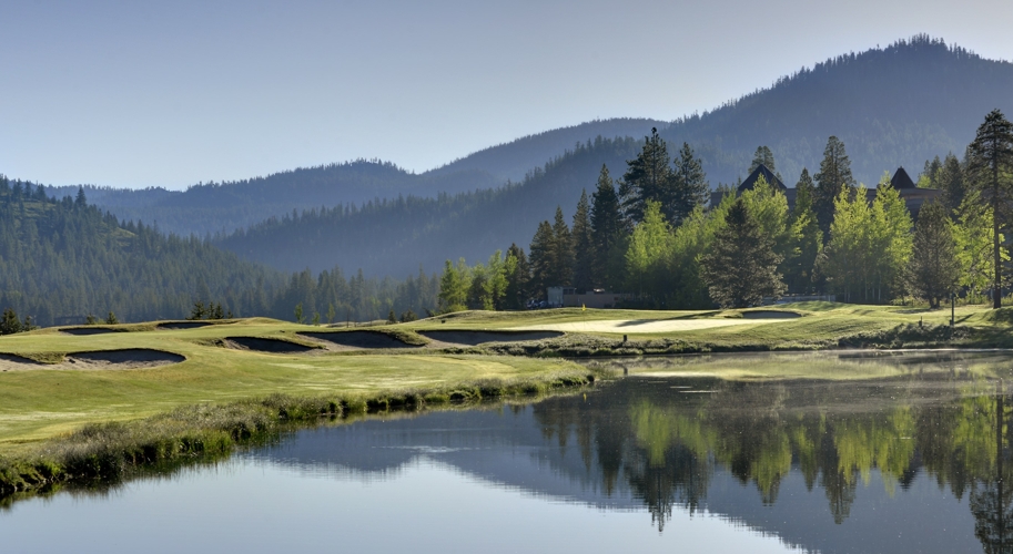 Golf course pond, Resort at Squaw Creek
