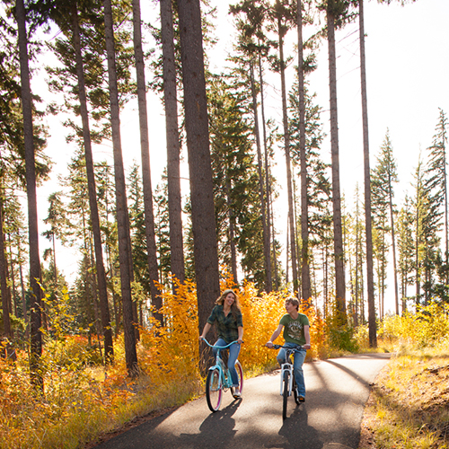 Bike paths are one of Suncadia's most enjoyed amenities.