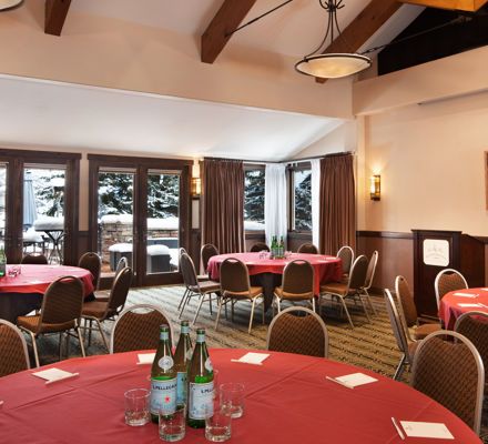 The Columbine meeting room inside the Stonebridge Inn, Snowmass Village, Colorado
