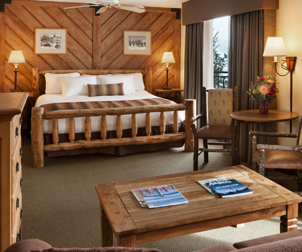 A king suite at the Stonebridge Inn, Snowmass Village, Colorado