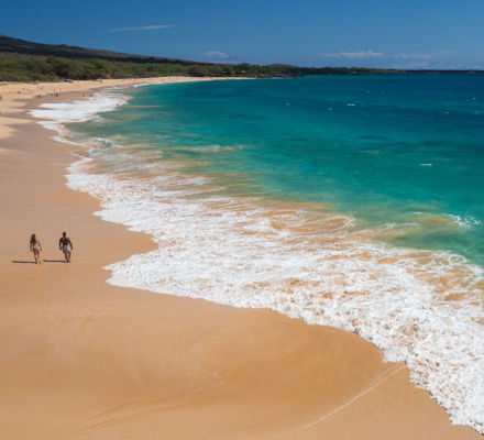 A view of Big Beach in Makena