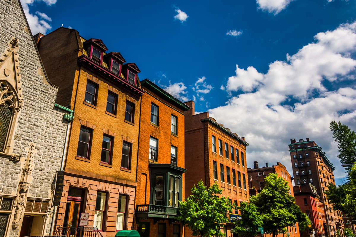 Charming homes and businesses in Mount Vernon Baltimore 